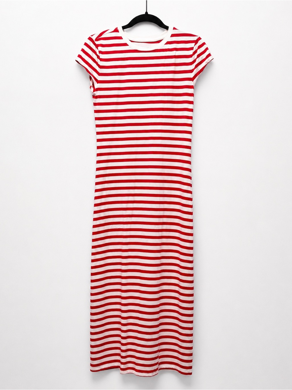 Vacation Ready Red and White Comfy Stylish Dress